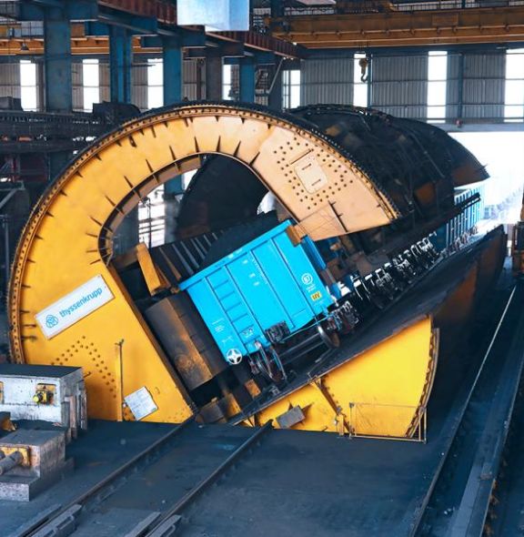  wagon tippler in cement plant